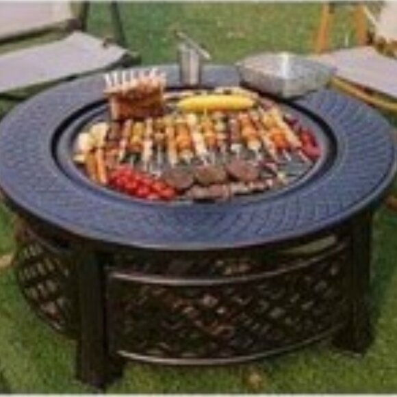 Fire Pit Cover 28 Inch Round Black - Picture 3 of 5